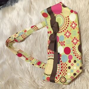 Sassy bags bag purse tote with bow and dots